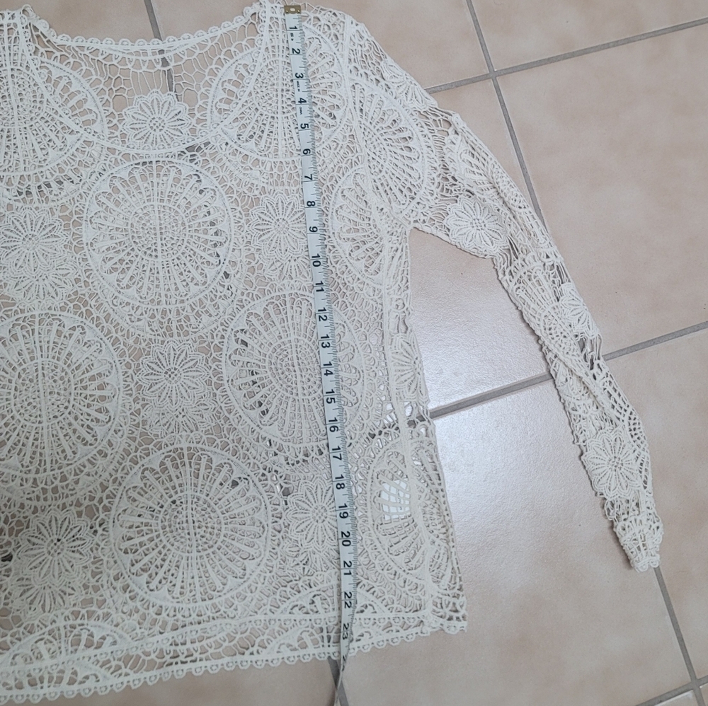 Cream Crocheted Sweater 🤎 - Picture 8 of 9